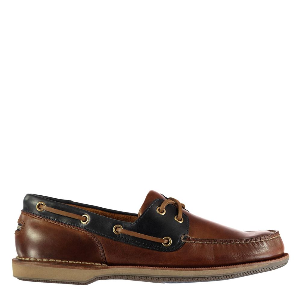 Rockport Men's Perth Loafers - Dark Brown - USA (8196NHKQA)